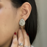 Noor Polki Solitaire Earrings - Image 3
