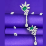 Emerald Diamond Earrings - Image 3