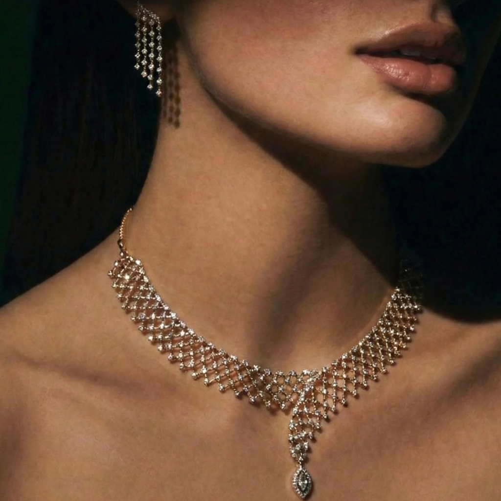 Untitled design (3) Celestial Diamond Necklace - Image 1