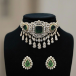 Emerald Diamond Choker Set