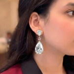 Celeste Pear Diamond Earrings - Image 2