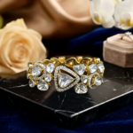 The Rajwada Polki Diamond Cuff - Image 5