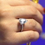 The Nizam Pear Solitaire Ring - Image 2