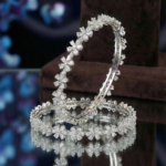 The Bahar Floral Diamond Bangles - Image 2