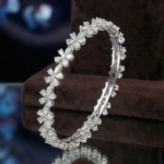 The Bahar Floral Diamond Bangles - Image 5
