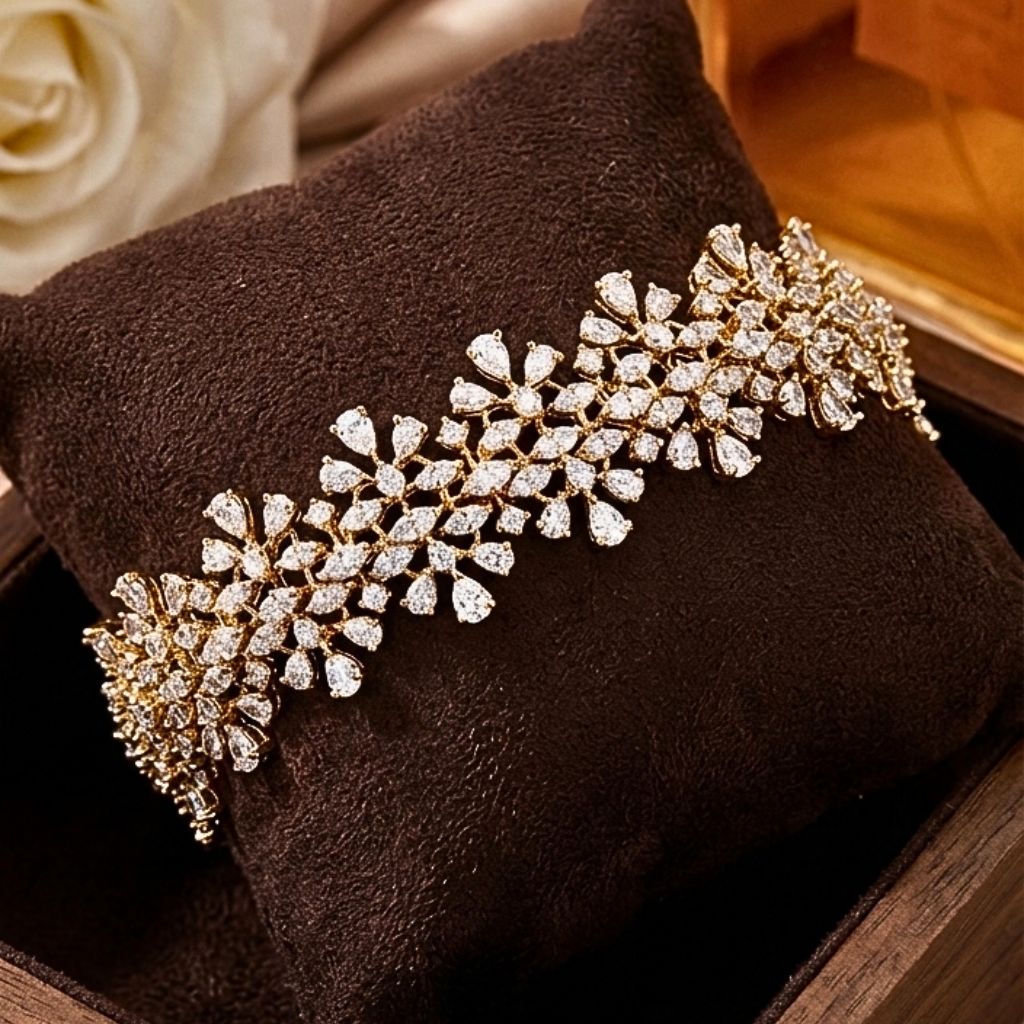 image8 The Shahi Bagh Diamond Bracelet - Image 1