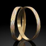 Tri-Color Jharokha Bangle