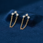 Tri-Tara Chain Earrings - Image 2