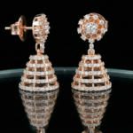 Diamond Jhumka Earrings - Image 4