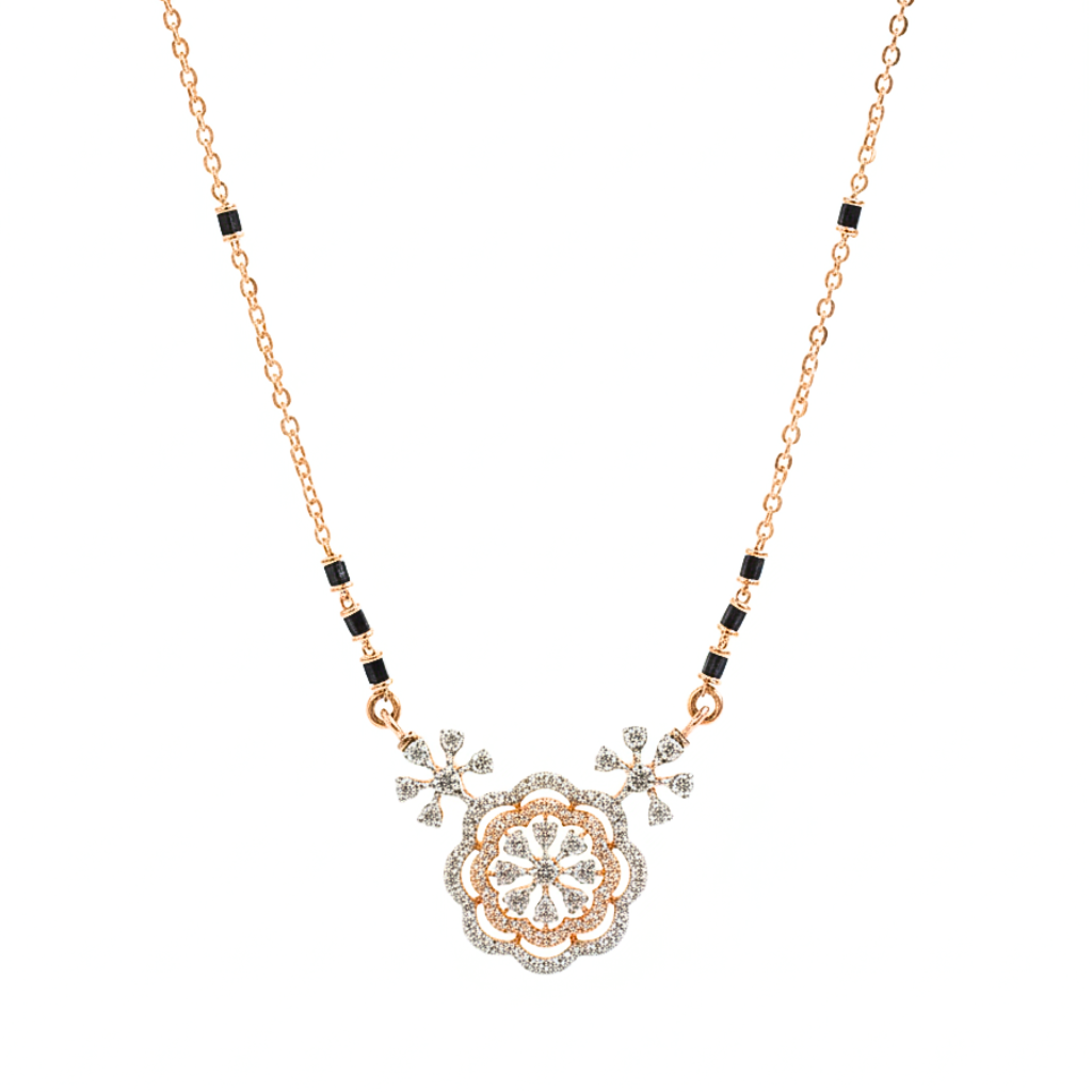 image1 (3) Gul-e-Shahi Diamond Mangalsutra - Image 1