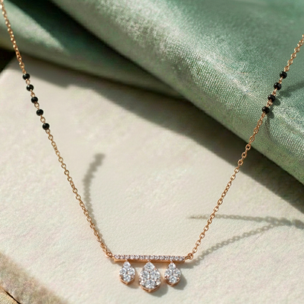 image2 (2) Shabnam Diamond Mangalsutra - Image 1