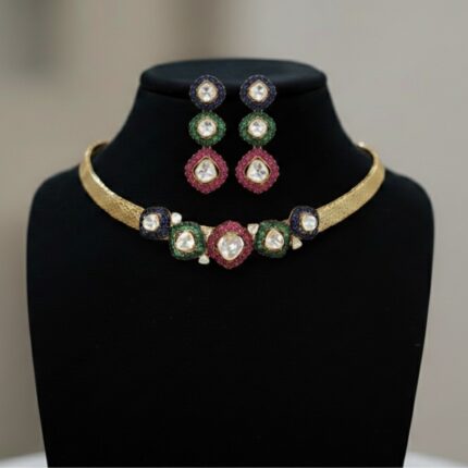 Zari Polki Diamond Choker