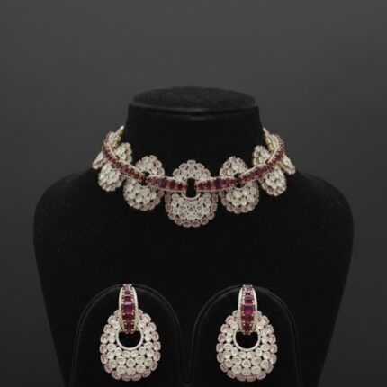 Fiza Polki Ruby Choker