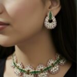 Fiza Emerald Polki Choker - Image 3
