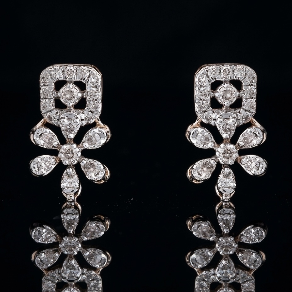 IMG_5398 Pankhuri Diamond Earrings - Image 1