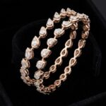 Pear Eternity Diamond Bangles