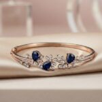 Sapphire Vine Diamond Bracelet - Image 4