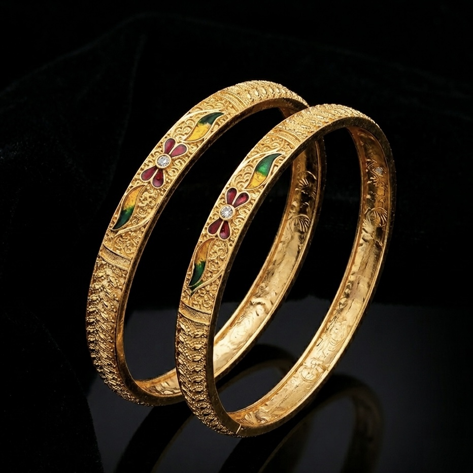 IMG_0527 Prakriti Gold Bangles - Image 1