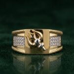 Rudraksh men diamond ring
