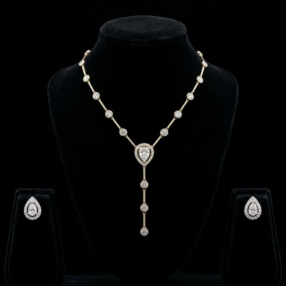 IMG_8746 Advika Diamond Necklace - Image 1