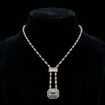 Emerald Diamond Necklace - Image 3