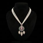 Pearl Diamond Necklace - Image 4