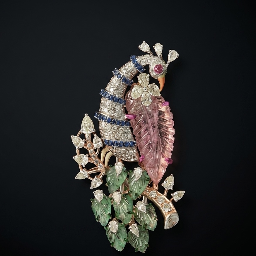 IMG_1909 Morni Diamond Brooch - Image 1