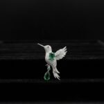 Hummingbird Diamond Brooch