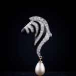 Zebra Diamond Brooch