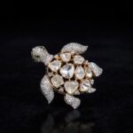 Turtle Diamond Brooch