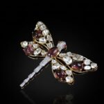 Dragonfly Diamond Brooch