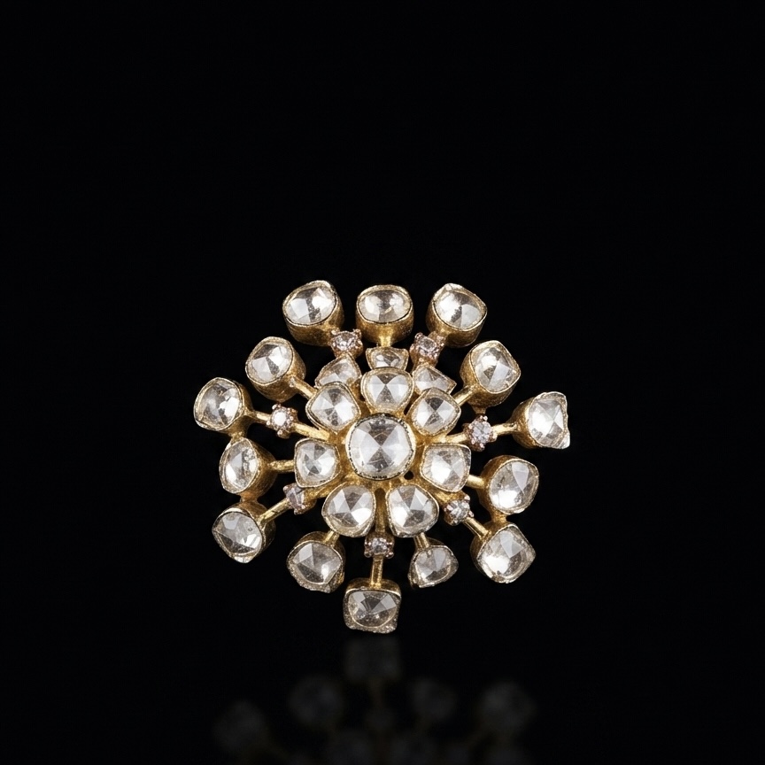 IMG_1930 Starburst Diamond Brooch - Image 1