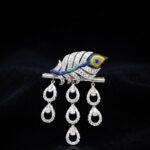 Feather Diamond Brooch
