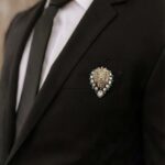 Lion Crown Diamond Brooch - Image 2