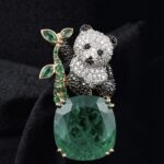 Panda Diamond Brooch - Image 4