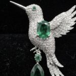 Hummingbird Diamond Brooch - Image 2