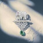 Majestic Elephant Diamond Brooch - Image 4