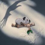 Little Panda Diamond Brooch - Image 4